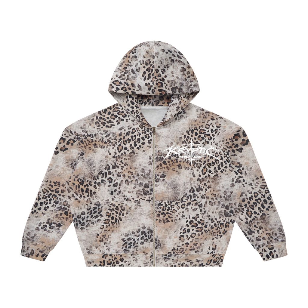 Kryptic Leopard Full Zip Hoodie